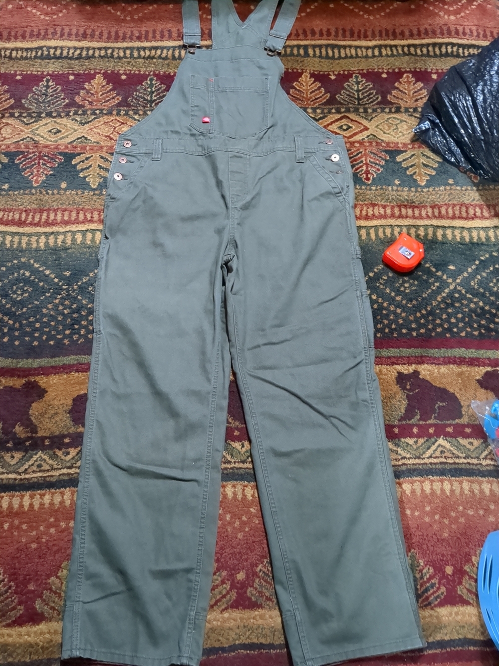 Dickies Olive Green Mens Cotton Overalls